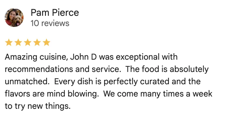 Customer review screenshot